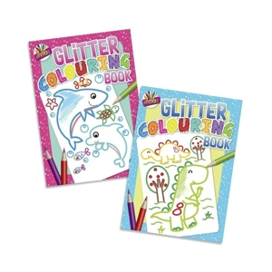 12 x Glitter Colouring Books