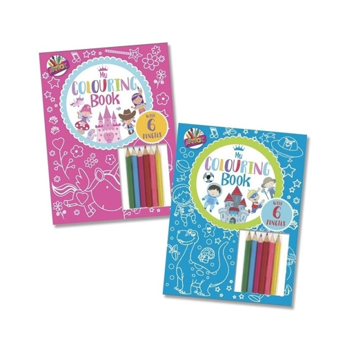 12 x Colouring Books With Pencils