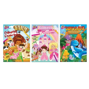 12 x Colouring & Sticker Books