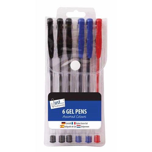 12 x Assorted Gel Pens 6pk