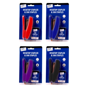 12 x Desktop Staplers With 500 Staples