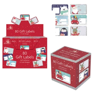24 x Cute Self Adhesive Gift Tags 80pk