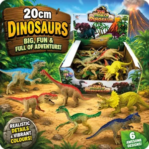 24 x Plastic Dinosaurs 15cm