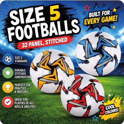 12 x Footballs - Size 5