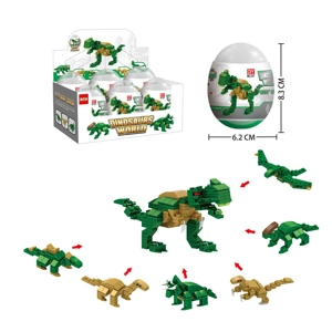 6 x Dinosaur Building Brick Kits