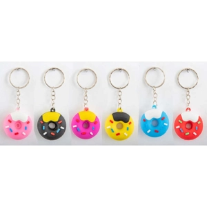 72 x 3D Doughnut Keyrings