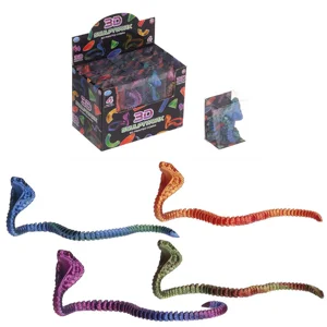 24 x 3D Printed Fidget Cobra Snakes 8cm