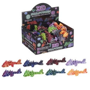 72 x 3D Printed Fidget Dragons 8cm