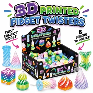 48 x 3D Printed Fidget Twisters