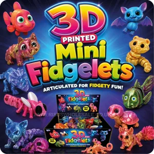 48 x 3D Printed Mini Fidgelets