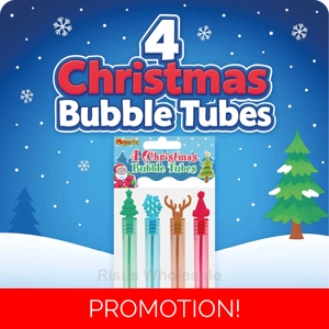 48 x Christmas Bubble Tubes 4pk