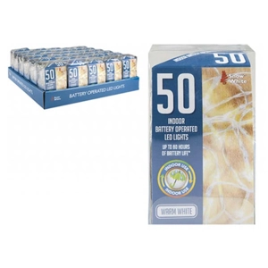 30 x Warm White 50 LED Fairy Lights