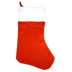 24 x Budget Felt Christmas Santa Stockings