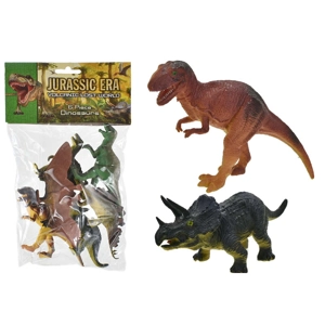 12 x Plastic Dinosaurs 6pk