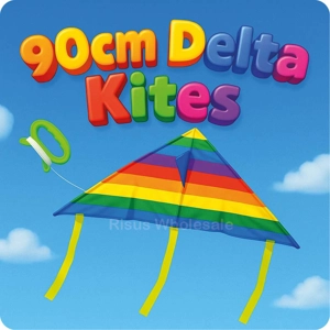 24 x Striped Delta Kites 90cm