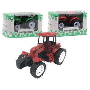 24 x Pull Back Farm Tractors 12cm