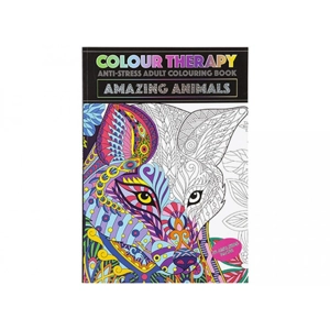 24 x Colour Therapy Adult Colouring Books - Amazing Animals