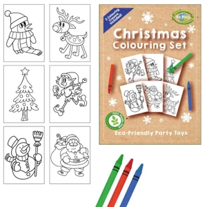 60 x Eco Christmas A6 Colouring Sets