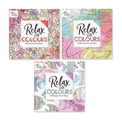 12 x Adult Colour Therapy Books Series 2