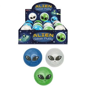 12 x Alien Glitter Putty 6.5cm