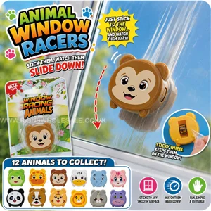 72 x Animal Window Racers