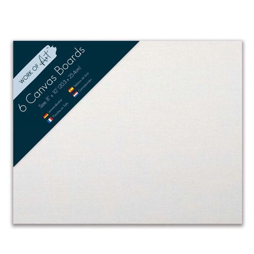 12 x Art Canvas 8x10" Boards 6pk