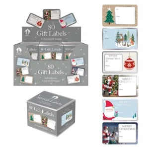 24 x Assorted Self Adhesive Gift Tags 80pk