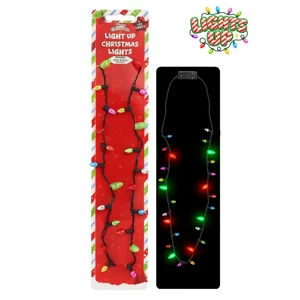 12 x Light Up Christmas Necklaces 90cm