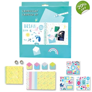 16 x Baby Celebration Scrapbook Kits