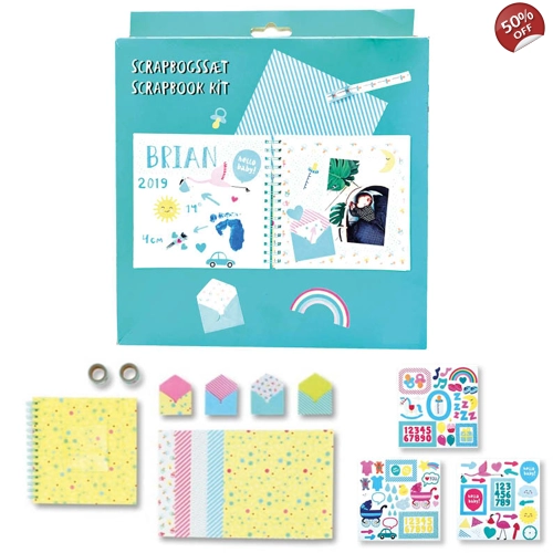 16 x Baby Celebration Scrapbook Kits