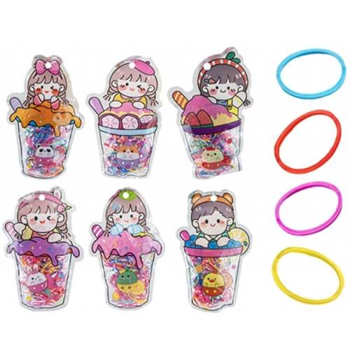 12 x Bubble Tea Hair Band Pouch 100pk