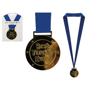 24 x Best Teacher Ever Metal Medals