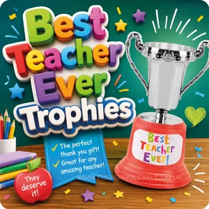 12 x Best Teacher Ever Trophies