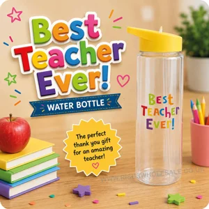 12 x Best Teacher Ever Water Bottles