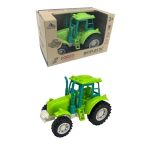6 x Bio-Plastic Farm Tractors 16cm