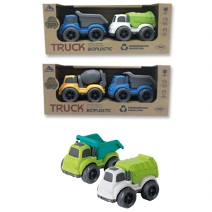 6 x Bio-Plastic Construction Trucks 2pk