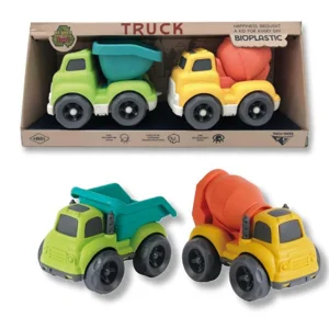 1 x Bio-Plastic Twin Construction Truck Set