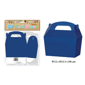 100 Blue Treat Boxes