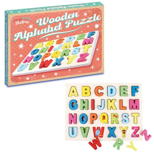6 x Boxed Wooden Alphabet Puzzles