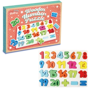 6 x Boxed Wooden Number Puzzles