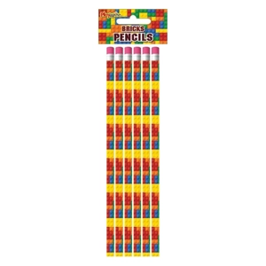 24 x Building Bricks Pencils 6pk