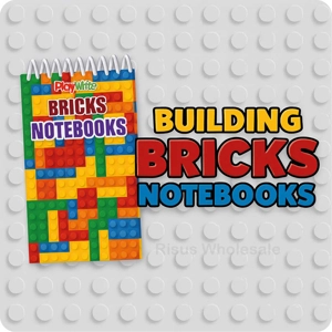 120 x Building Brick Notebooks