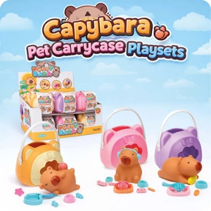 18 x Capybara Pet Carrycase Playsets