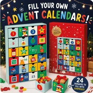 4 x Fill Your Own Cardboard Advent Calendars