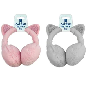 18 x Ladies Fluffy Cat Ear Muffs