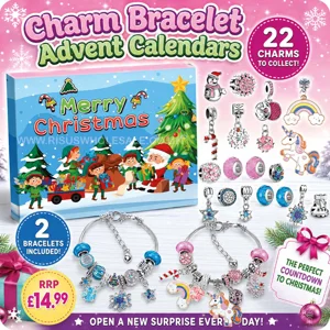 12 x Charm Bracelet Advent Calendars