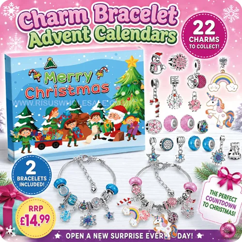 12 x Charm Bracelet Advent Calendars