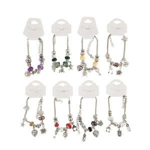 12 x Metal Charm Bracelets