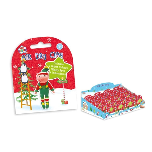 24 x Christmas Elf Air Dry Clay Sets
