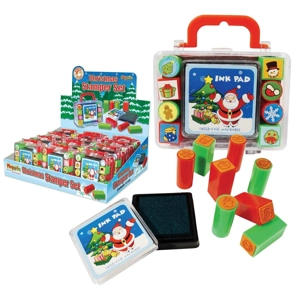 12 x Christmas Ink Pad Stamper Cases